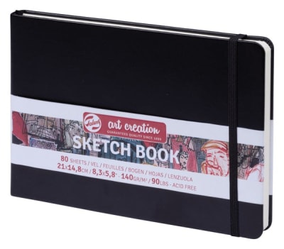 LIBRETA ART CREATION 140GR BLACK 21X14,81