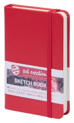 LIBRETA ART CREATION 140GR RED 9X14CM1