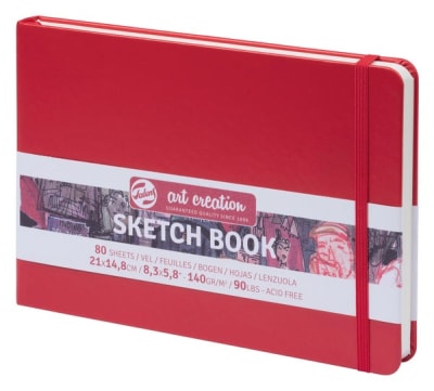 LIBRETA ART CREATION 140GR RED 21X14,81