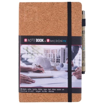 NOTEBOOK CORCHO + MICRON PN 13x21