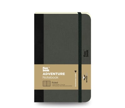 FLEX BOOK ADVENTURE NOTEBOOK RULED A6 NEGRA