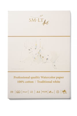 PAD SMLT 100% ALGODÓN 400G A4 Traditional white1