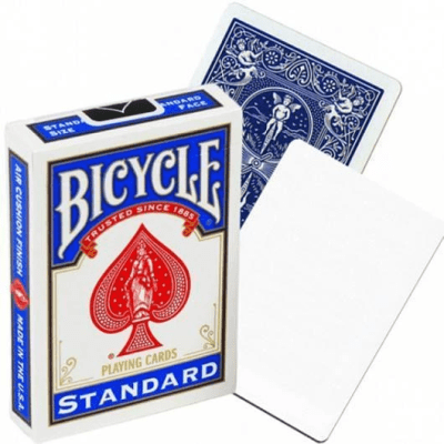 Naipe bicycle dorso azul cara blanca