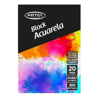Block Acuarela Artel 300gr