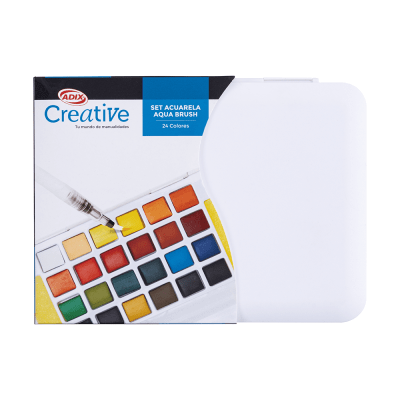 SET ACUARELA + AQUABRUSH CREATIVE1