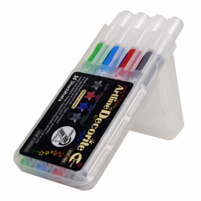 Set Artline Decorite brush pen Colores metalizados 4U