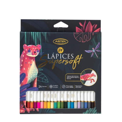 LÁPICES SÚPERSOFT ARTEL 24 COLORES1