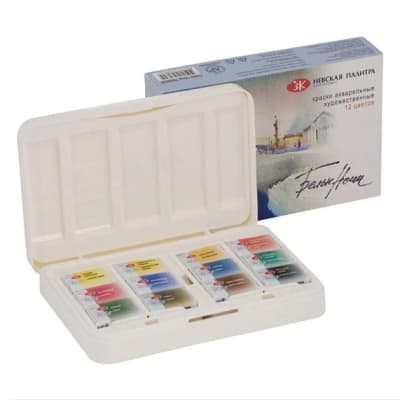 SET ACUARELA NEVSKAYA PALITRA WHITE NIGHTS 12 COLORES1