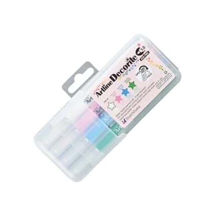 Set Artline Decorite brush Colores pastel pen 4U