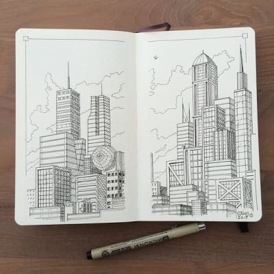 Sketchbooks Sakura hojas blanco crema 13 x 21 140gr