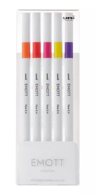 Fine Liner 0.4 EMOTT 5 colores NO.2