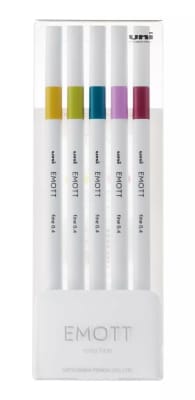 Fine Liner 0.4 EMOTT 5 colores NO.8