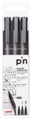 SET UNI PIN FINELINER NEGRO1