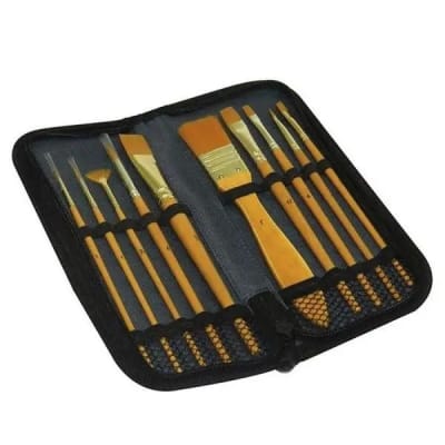 Set Pinceles Sinteticos con estuche1