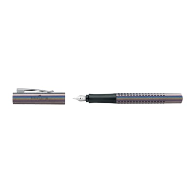 Pluma Fuente Grip Füller Faber Castell - Silver Glam