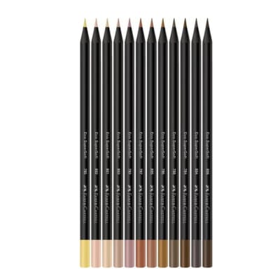 SET SUPERSOFT FABER CASTELL 12 COLORES TONOS DE PIEL