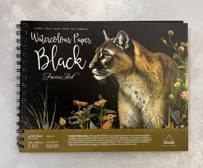 CROQUERA WATERCOLOUR PAPER BLACK FAVINI ART 300G1