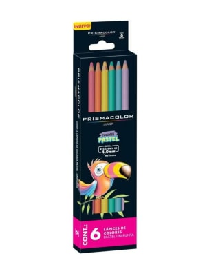 LÁPICES DE COLORES PASTEL PRISMACOLOR JUNIOR 6 COLORES