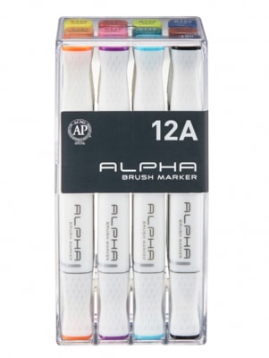 SET ALPHA BRUSH MARKER A 12 UNIDADES1