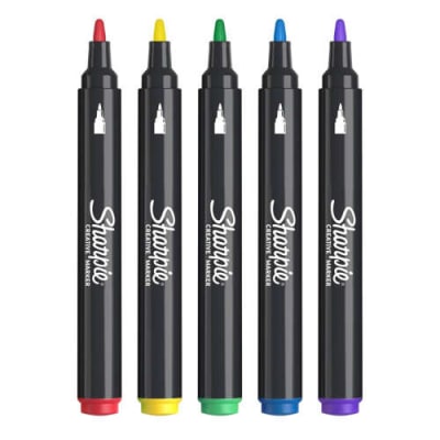 SET SHARPIE ACRÍLICO PUNTA BALA 5 PZAS.