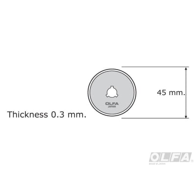 Repuesto Cuchilla Rotativa RTY2-G / RTY2-DX 1 Unidad1