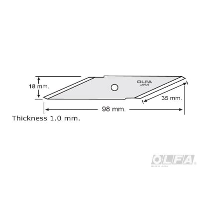 Repuesto doble punta para cuchillo CK-1, 2 unidades1