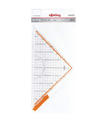 Escuadra Rotring para geometría con toma Centro de 32cm1