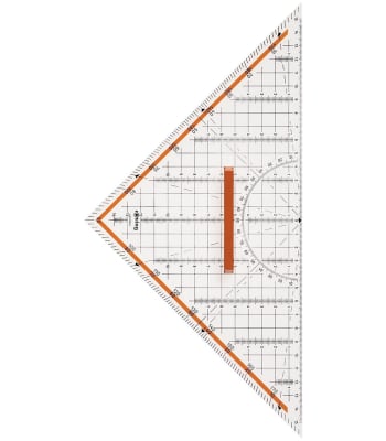 Escuadra Rotring para geometría con toma Centro de 32cm
