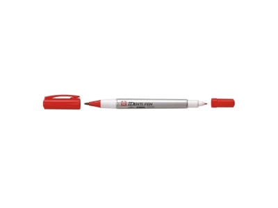 MARCADOR PERMANENTE IDENTI PEN SAKURA DOBLE PUNTA ROJO