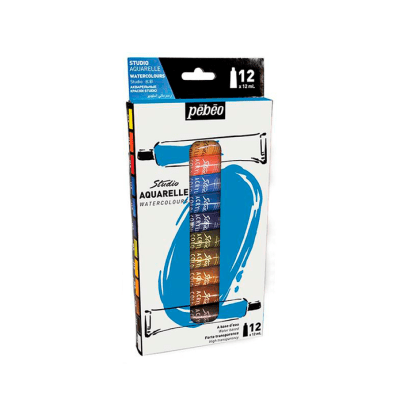 SET ACUARELA PEBEO 12 colores1