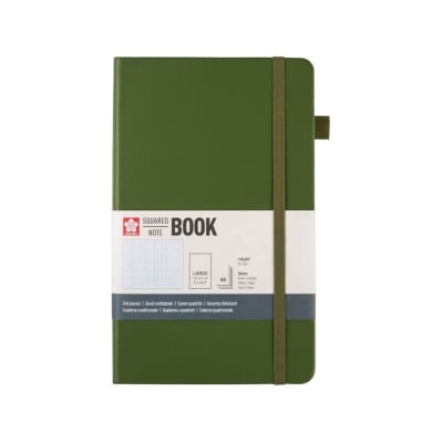 SQUARE BOOK NOTE 13X21CM 80HJS VERDE PINO1