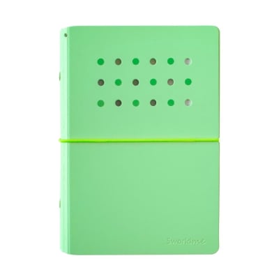 LIBRETA A6 4 ANILLOS SWORLD VERDE