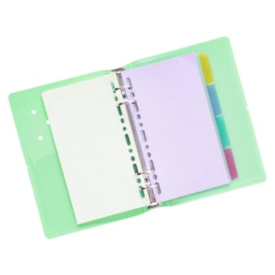 LIBRETA A6 4 ANILLOS SWORLD VERDE
