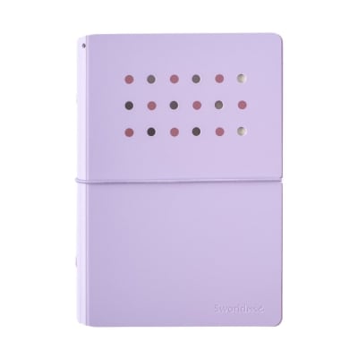 LIBRETA A6 4 ANILLOS SWORLD MORADA