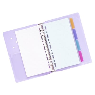 LIBRETA A6 4 ANILLOS SWORLD MORADA