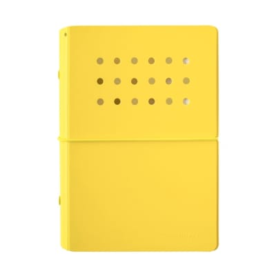 LIBRETA A6 4 ANILLOS SWORLD AMARILLO