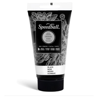 Tinta negra para xilografía soluble en agua 75ML1