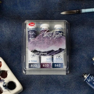 SET ACUARELA WHITE NIGHTS 3 TUBOS 10 ML SPACE