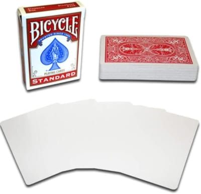 Naipe bicycle dorso rojo cara blanca