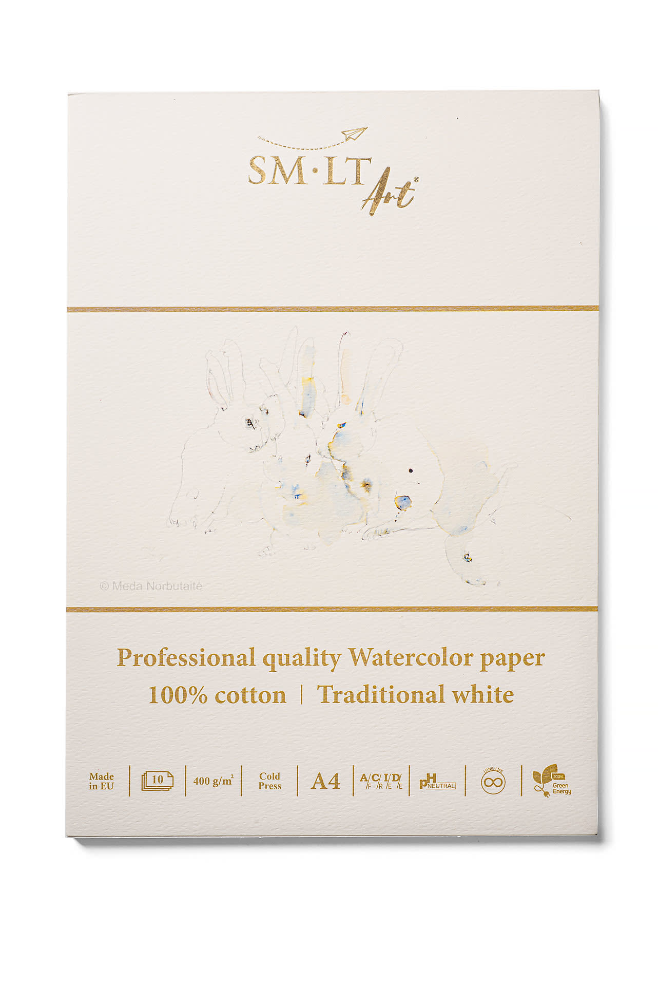 Bloc Aquarelle SM.LT 100% Coton A5 - 10 Feuilles 400g/m² Cold Press