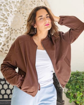 Chaqueta Bomber Pipa Café1