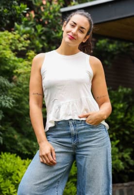 Polera Chicago Blanco