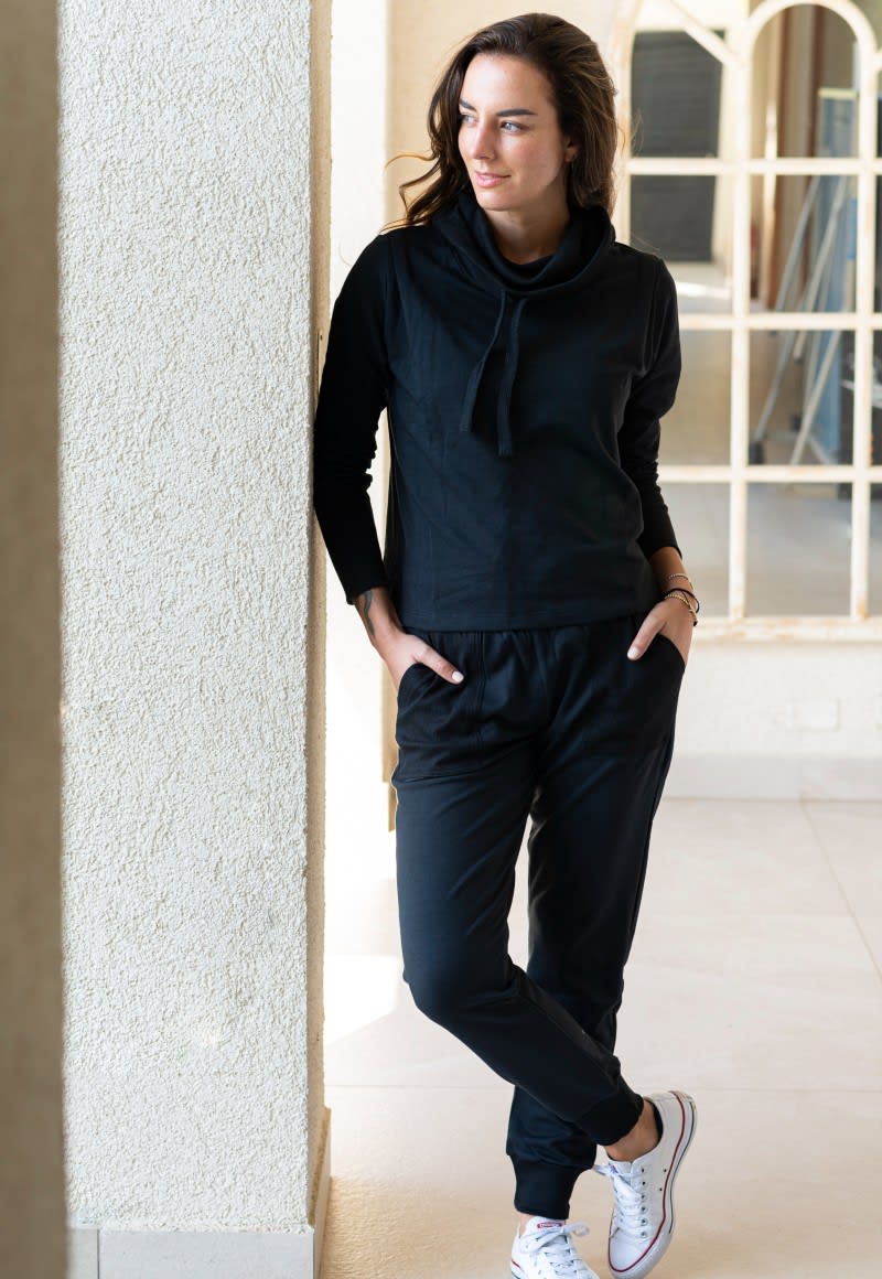 Algodón Jogger Y Poleron Conjunto Buzo Mujer Algodón Jogger