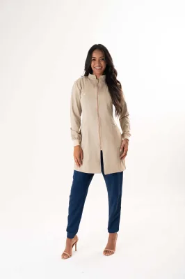 Jaleco Feminino Gabardine Vanessa - Beige4