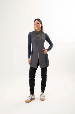 Jaleco Feminino Tecnológico Karol - Gris1