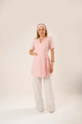 Jaleco Tulipa Rosado3