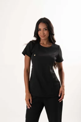 Scrub Feminino Gabardine Marcela - Negro3