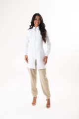 Jaleco Feminino Gabardine Vanessa - Blanco