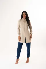 Jaleco Feminino Gabardine Vanessa - Beige