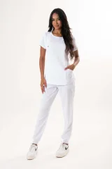 Scrub Feminino Gabardine Marcela - Blanco
